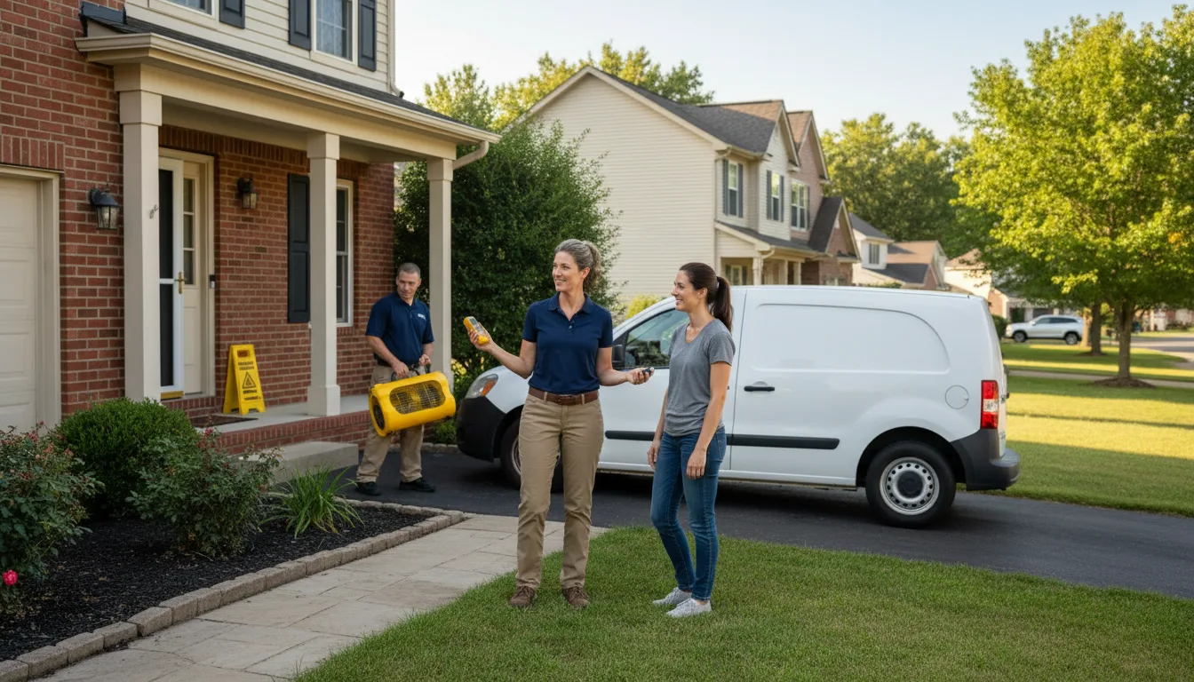 Residential water damage restoration in Oxford, MS